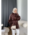 Hen - Welpan Momli Gömlek - Acı Kahve