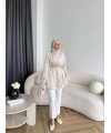Hen - Welpan Momli Gömlek - Bej