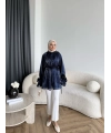 Hen - Welpan Momli Gömlek - Lacivert