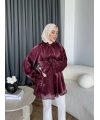 Hen - Welpan Momli Gömlek - Bordo