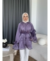 Hen - Welpan Momli Gömlek - Lila