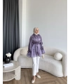 Hen - Welpan Momli Gömlek - Lila