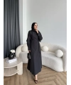 Tb - Havan Çapraz Elbise - Siyah