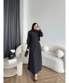 Tb - Havan Çapraz Elbise - Siyah