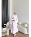 Tb - Havan Çapraz Elbise - Pembe