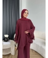Hew - Eldar Şifon Takım - Bordo - BAYRAMDAN SONRA 10-15 İŞ GÜNÜ İÇİNDE GELİCEKTİR