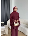 Hew - Eldar Şifon Takım - Bordo - BAYRAMDAN SONRA 10-15 İŞ GÜNÜ İÇİNDE GELİCEKTİR