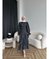 Tb - Ponpon Kat Kat Etekli Takım - Siyah