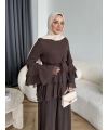 Ng - Lisany Şifon Takım - Kahve