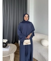 Bel - Tayla Asimetrik Şallı Takım - Lacivert