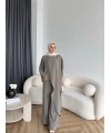 Bel - Tayla Asimetrik Şallı Takım - Yeşil