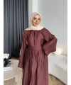Tb - Gezce Kat Kat Etekli Takım - Bordo