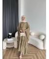 Tb - Gezce Kat Kat Etekli Takım - Yeşil
