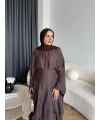 Tb - Gezce Kat Kat Etekli Takım - Kahve