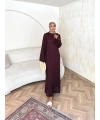 Ajur Elbise - Bordo