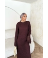 Ajur Elbise - Bordo