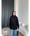 Eyla Fermuarlı Hırka - Siyah