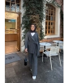 Fireya Bağlamalı Triko Takım - Antrasit