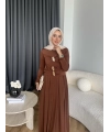 Hr - Desan Sandy Elbise - Kahve ÖN SİPARİŞ