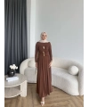 Hr - Desan Sandy Elbise - Kahve ÖN SİPARİŞ