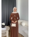 Hr - Desan Sandy Elbise - Kahve ÖN SİPARİŞ