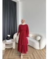 Hr - Lilim Etekli Takım - Bordo