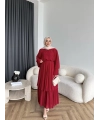 Hr - Lilim Etekli Takım - Bordo