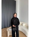 Leyans Fermuarlı Takım - Siyah