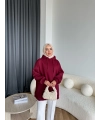 Lidya 3 İplik Sweat - Bordo