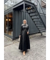 Lolita Deri Elbise - Siyah