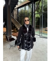 Luella Kürk Detaylı Hırka - Siyah