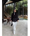 Luella Kürk Detaylı Hırka - Siyah