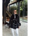 Luella Kürk Detaylı Hırka - Siyah