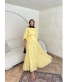 Manu Pamuk Elbise - Sarı