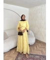 Manu Pamuk Elbise - Sarı
