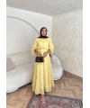 Manu Pamuk Elbise - Sarı