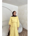 Manu Pamuk Elbise - Sarı