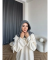 Mb - Balaklava Kapişonlu Bere - Gri