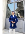 Moonlight Bağlamalı Ceket - Lacivert