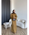 Pln- Aslıhan Saten Elbise - Hardal