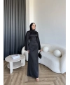 Pln- Aslıhan Saten Elbise - Siyah