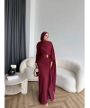 Sandy Arabic Elbise - Bordo