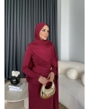 Sandy Arabic Elbise - Bordo