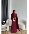 Sandy Arabic Elbise - Bordo