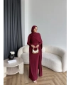 Sandy Arabic Elbise - Bordo