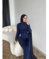 Sandy Arabic Elbise - Lacivert