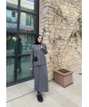 Sara Etekli Triko Takım - Gri