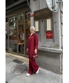 Sina Fermuarlı Takım - Bordo