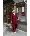 Sina Fermuarlı Takım - Bordo