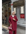 Sina Fermuarlı Takım - Bordo
